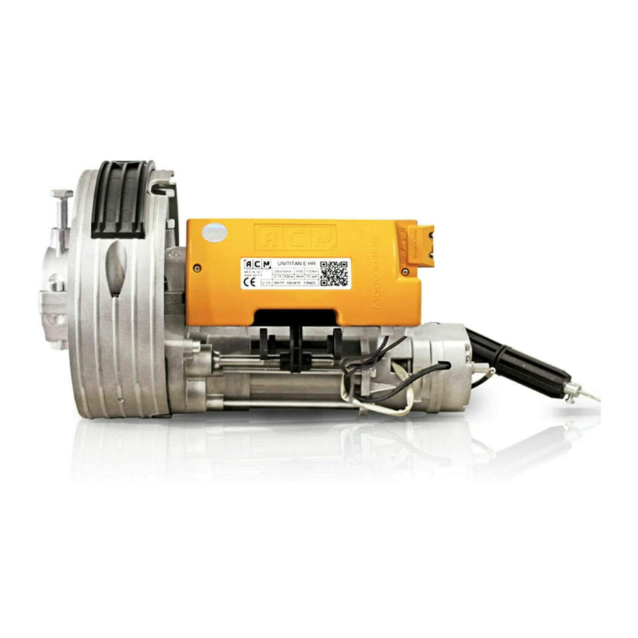ACM TITAN Instructions And Warnings For Fitters