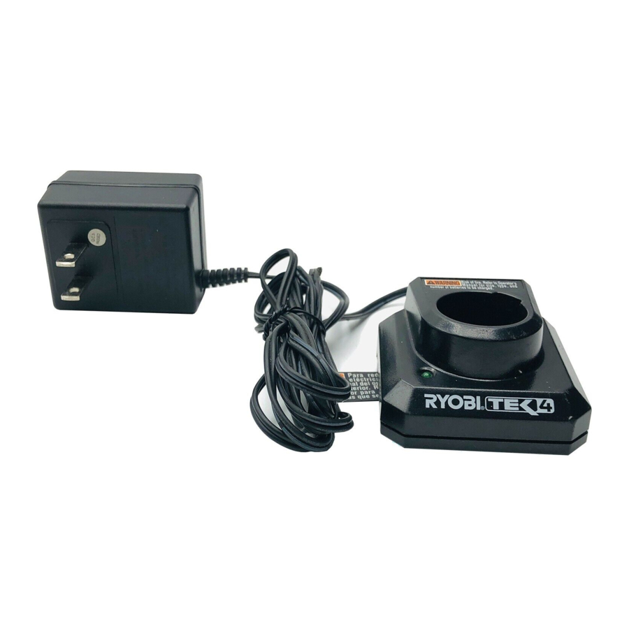 Ryobi AP4800 - Tek4 Lithium-ion 4V Charger Manual
