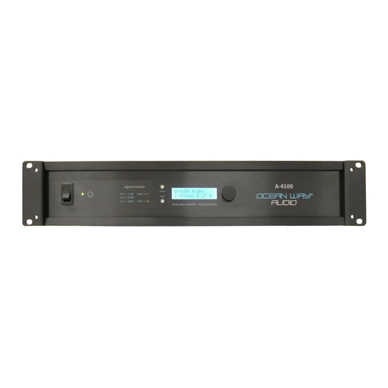 Ocean Way Audio HR3.5 FL Quick Start Manual