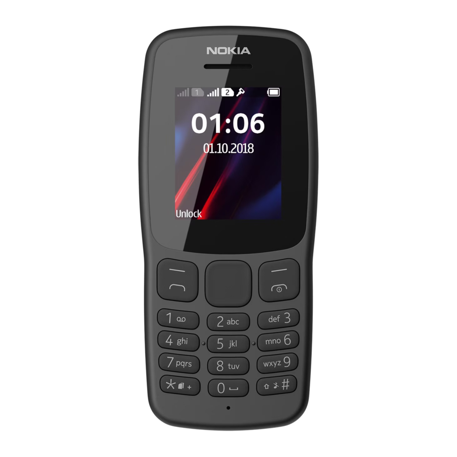 Nokia 106, TA-1114 - Cell Phone Manual