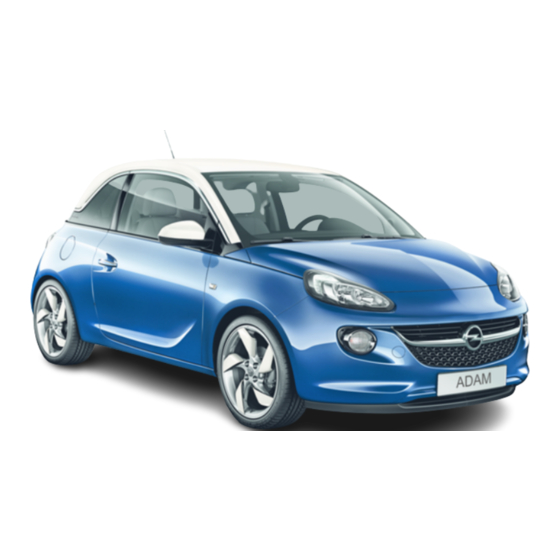 Opel ADAM Owner's Manual