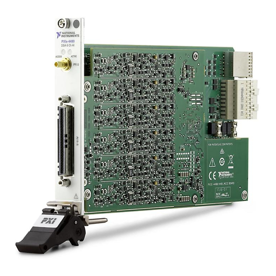 National Instruments PXIe-4480 Calibration Procedure