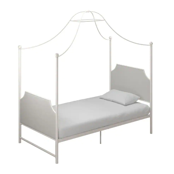 Little Seeds 4143119LS White Canopy Bed Manuals