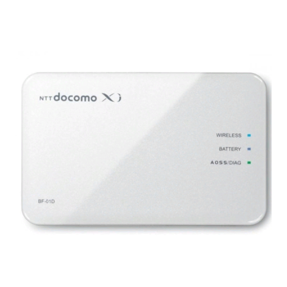 NTT docomo BF-01D Manuals
