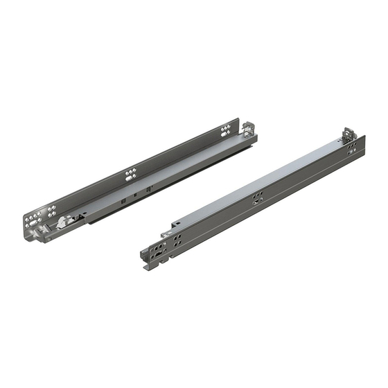 BLUM TANDEM plus BLUMOTION 563F Installation Instructions Manual