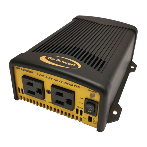 Dometic Go Power GP-ISW-200 User Manual