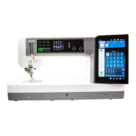 Janome Continental M17 Instruction Book