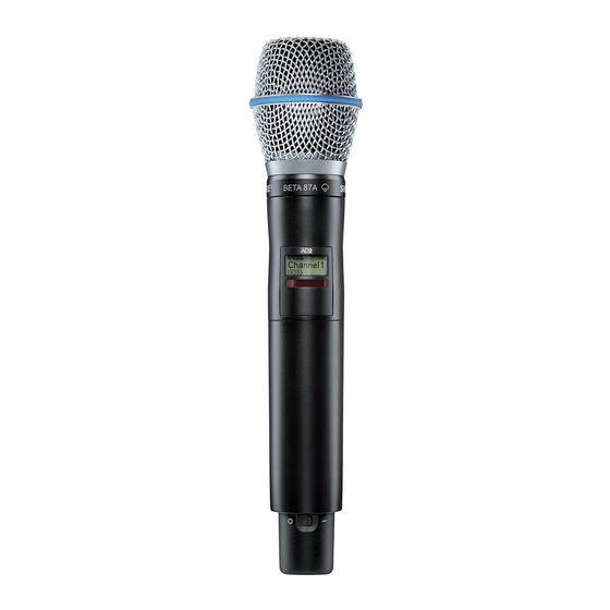 Shure AD2/B87A Manual