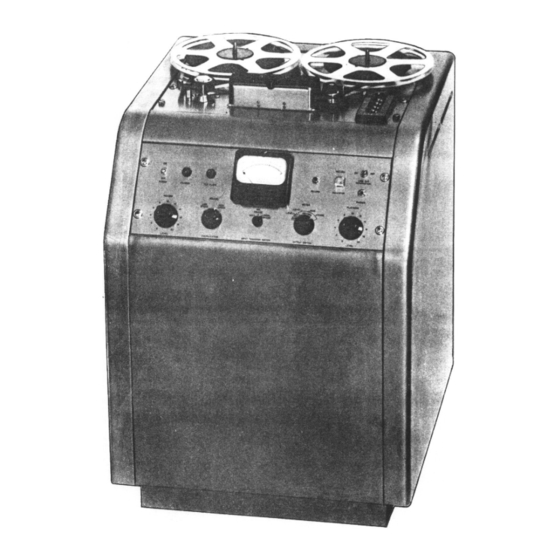 Ampex 400 Series Operation And Maintenance Manual