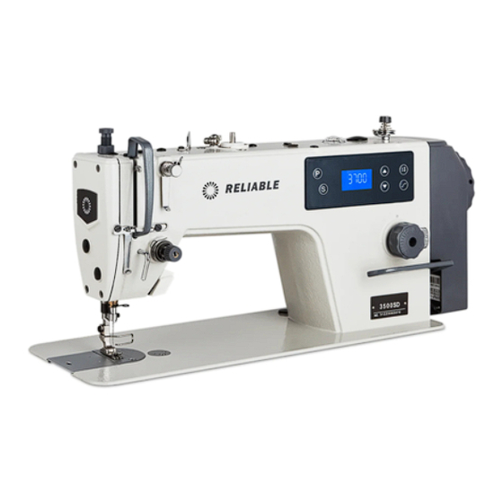 Reliable 3500SD Instruction Manual And Parts Book