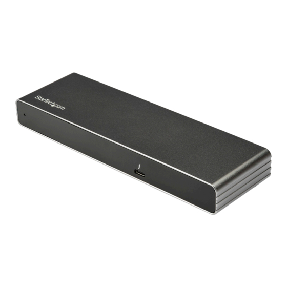 StarTech.com TB3DK2DHV User Manual