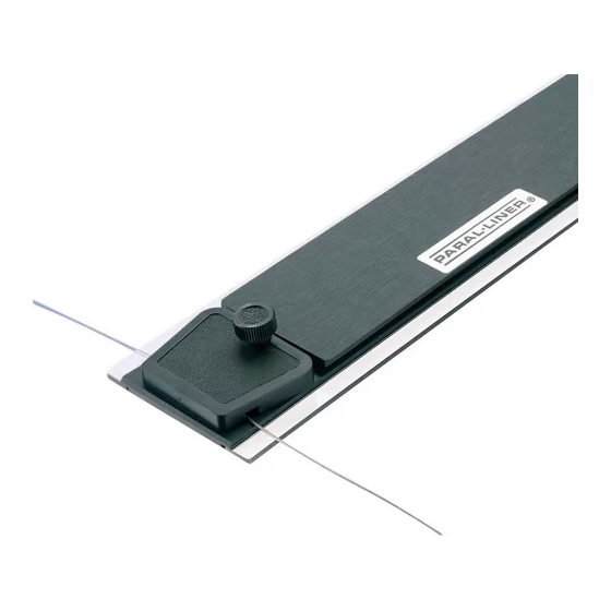 Alvin Parallel Straightedge 1101 Assembly Instructions