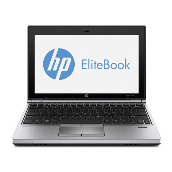 HP EliteBook 2170p Getting Started Manual
