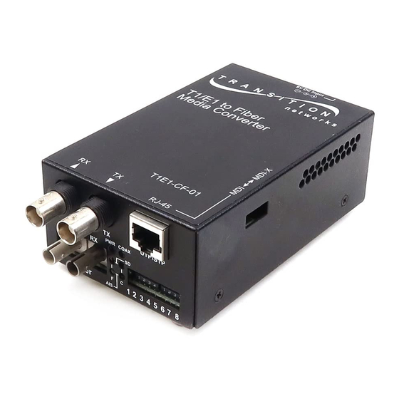 Transition Networks T1E1-CF-01 User Manual