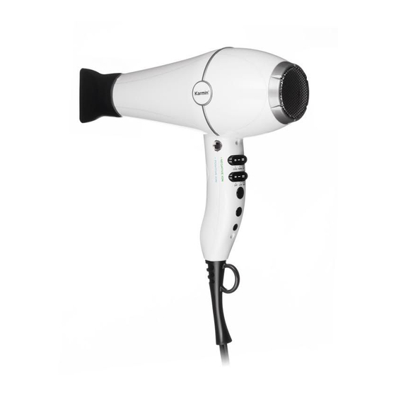KARMIN SALON PRO Hair Dryer Manuals
