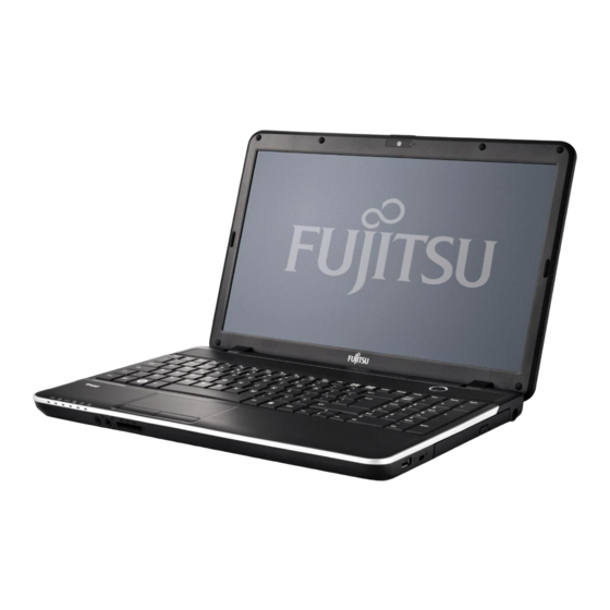 User Manuals: Fujitsu A512 Notebook