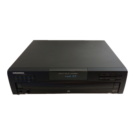 Grundig CDC 477 Manual