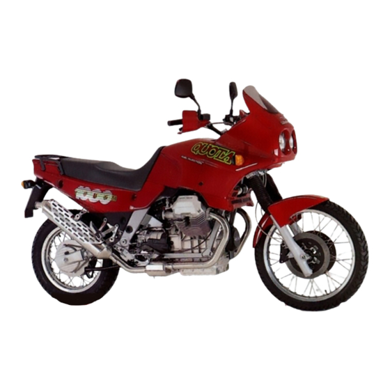 MOTO GUZZI Quota 1000 Workshop Manual