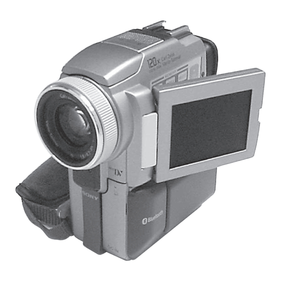 Sony Handycam DCR-PC115 Service Manual