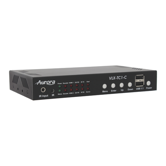 Aurora VLX-TC1-C Product Manual