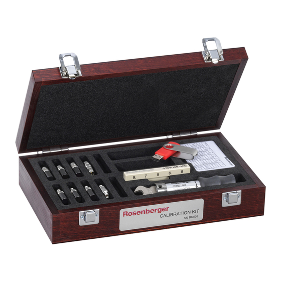 User Manuals: Rosenberger RPC-2.92 Precision Connectors