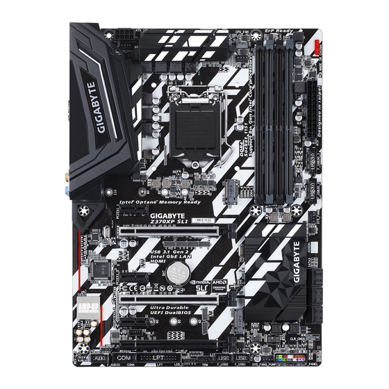 GIGA-BYTE TECHNOLOGY Z370XP SLI User Manual