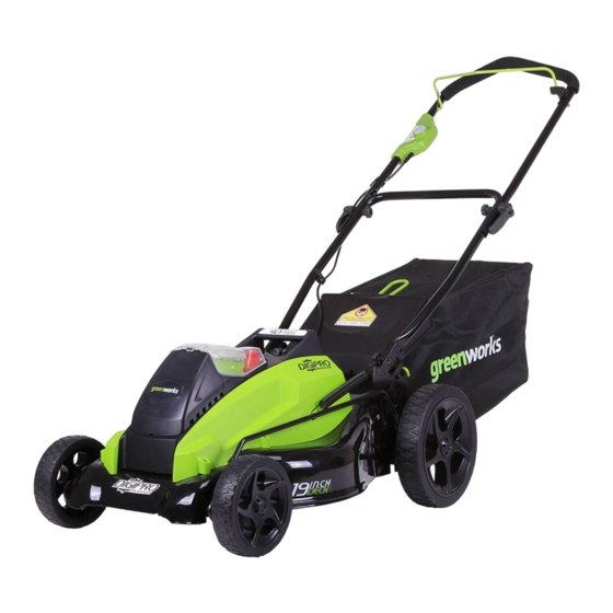 GreenWorks GD40LM45 User Manual