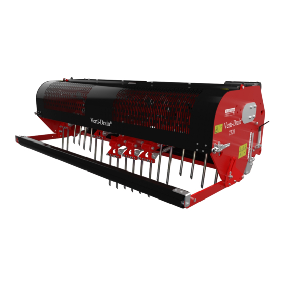Redexim Verti-Drain 7526 Operating And Parts Manual