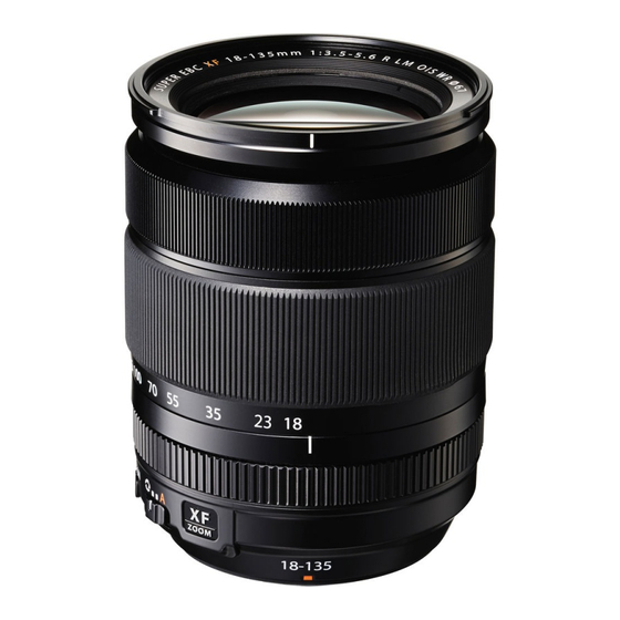 FujiFilm XF18-135mmF3.5-5.6 R LM OIS WR Owner's Manual