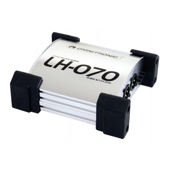 Omnitronic DI-Box aktiv DUAL LH-070 User Manual