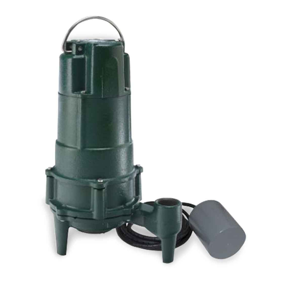 Zoeller SHARK Series Installation & Service Instructions