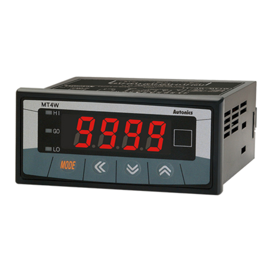 Autonics MT4W Series Product Manual