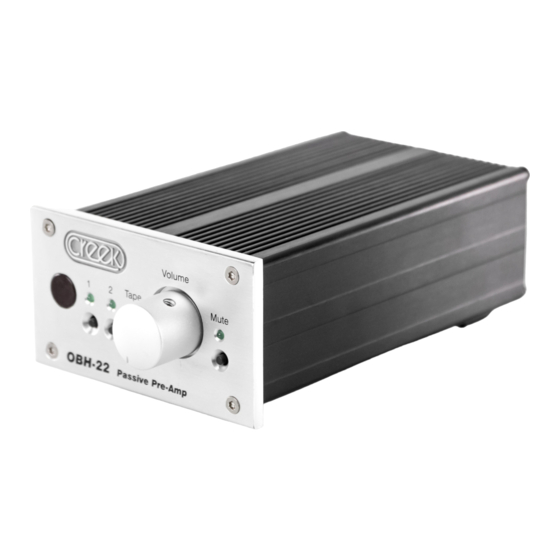 Creek Audio OBH22 Operating Instructions