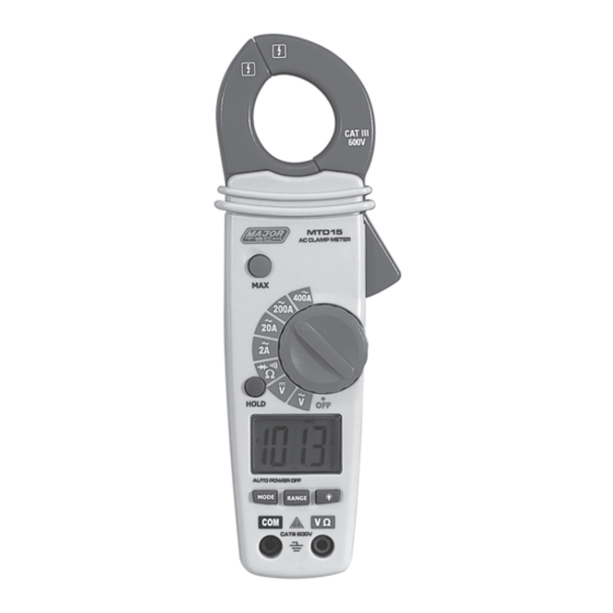 Major tech MTD15 Instruction Manual