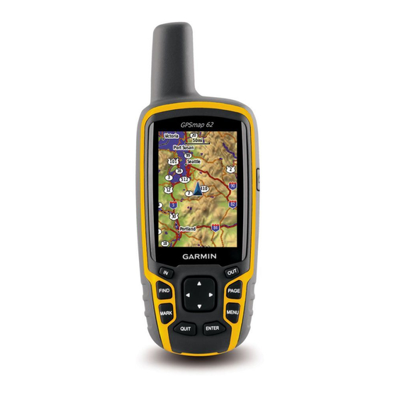 Garmin GPSMAP 62 Declaration Of Conformity