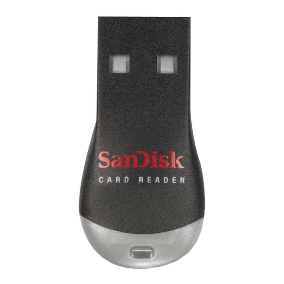 SanDisk MobileMate Micro Memory User Manual