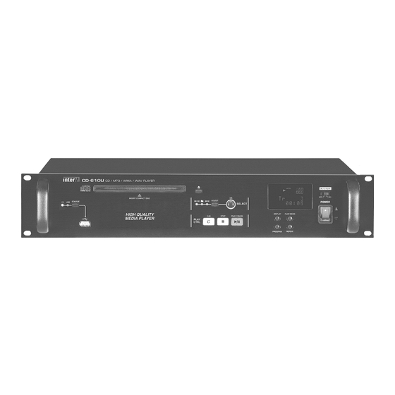 Inter-m CD-610U Operation Manual