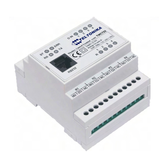 Teltonika TWCT22 User Manual