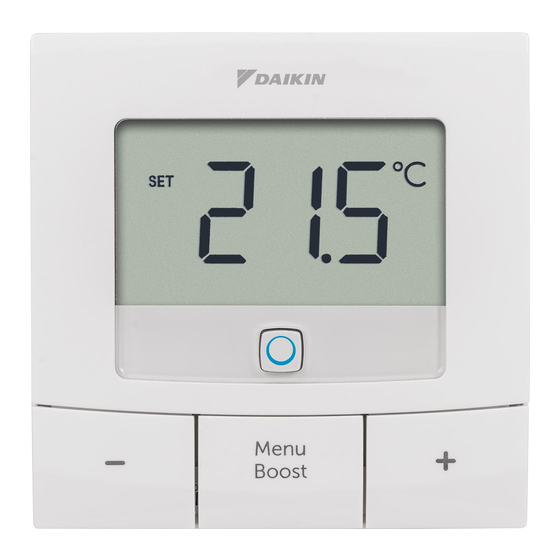 Daikin homecontrols EKRCTRDI2BA Installer And User Manual
