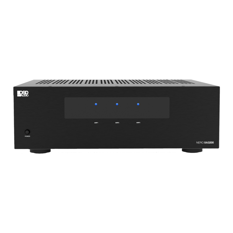 OSD NERO XA3200 - Home Theater Amplifier Manual
