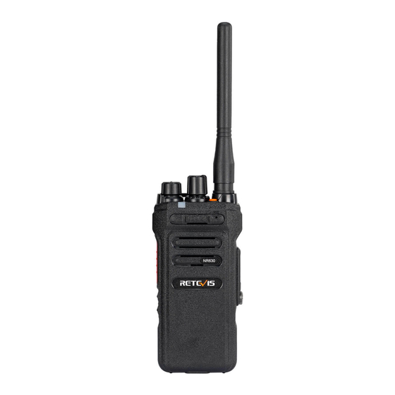 Retevis NR630 User Manual