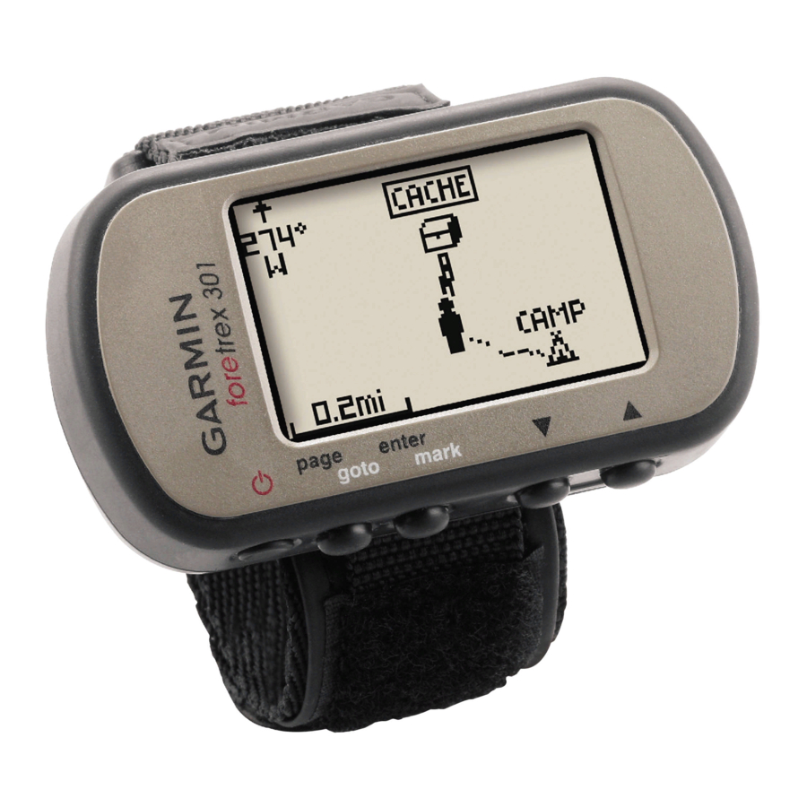 Garmin Foretrex 401 - Hiking GPS Receiver Manuals