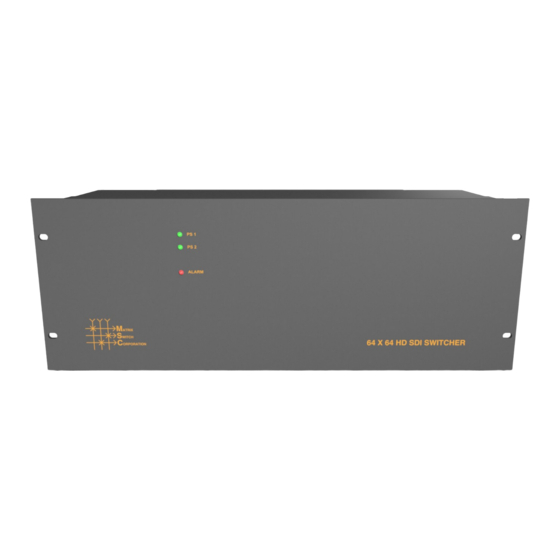 Matrix Switch Corporation MSC-XDM4000 Product Manual