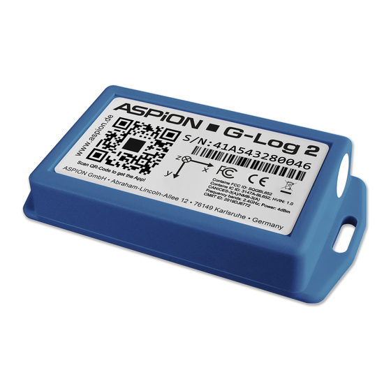 Aspion G-Log 2 Manuals