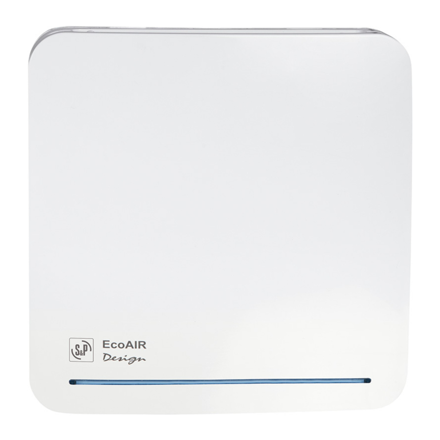 S&P EcoAIR DESIGN Quick Start Manual