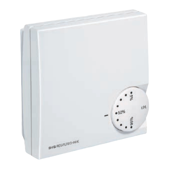 S+S Regeltechnik Hygrasreg RH-30 Operating Instructions, Mounting & Installation