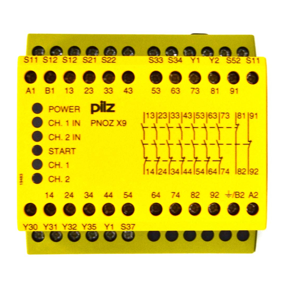 Pilz PNOZ X9 Operating Instructions Manual