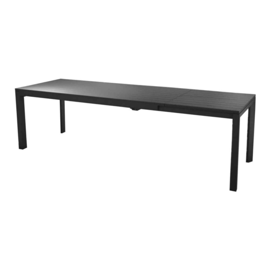 Proloisirs ELENA II ALLONGE PAPILLON TABLE Assembling Instructions