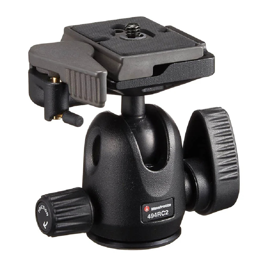 Manfrotto 494RC2, 496RC2 - Compact Ball Heads Manual