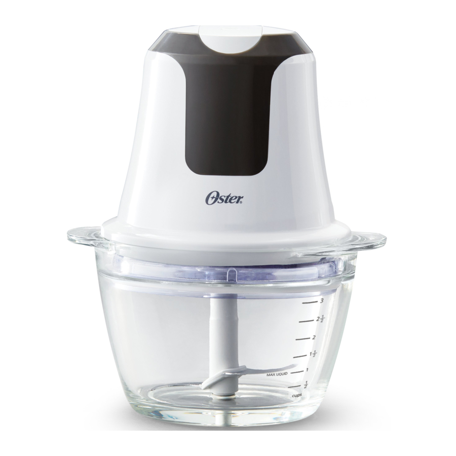 Oster FPSTMC6613A-L, FPSTMC6613A-G - 3-CUP MINI FOOD CHOPPER Manual